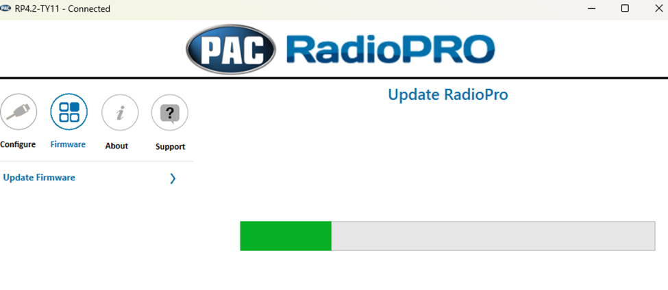 Tutorial for updating a PAC RadioPro interface – PAC